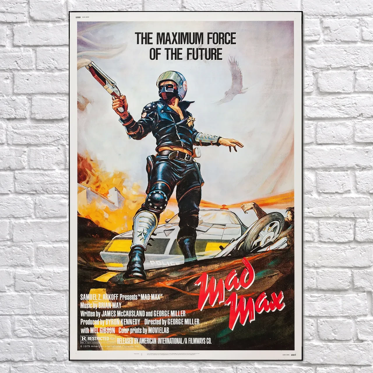 Плакат "Шалений Макс, Mad Max (1979)", 60×40см