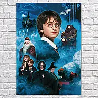 Плакат "Гарри Поттер и философский камень (2001), Хогвартс Экспресс, Harry Potter", 60×43см