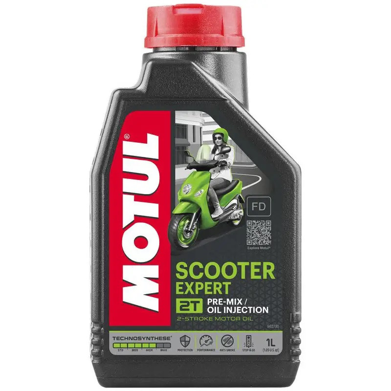 Олива для 2 тактних двигунів Technosynthese MOTUL Scooter Expert 2T 1 л (105880)