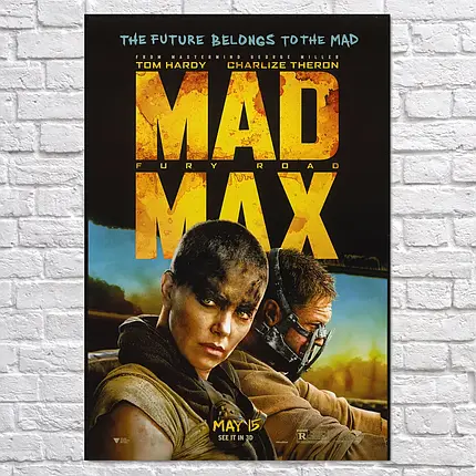 Плакат "Шалений Макс: Дорога гніву, Mad Max: Fury Road (2015)", 60×41см, фото 2