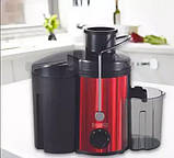 Соковитискач центрифужний Royalty Line PJ-19001 (700 Вт, нержавіюча сталь, контейнер для соку 0,45 л), фото 5