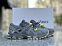 Мужские кроссовки Asics Gel-Kahana 8 Dark Grey (Cерые) Обувь Асикс повседневные текстиль демисезон Индонезия