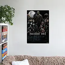Плакат "Оселя зла, персонажі гри, колаж, Resident Evil", 60×40см, фото 2