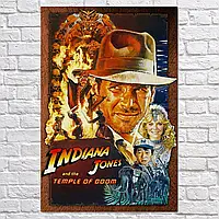 Плакат "Індіана Джонс і Храм Долі, Indiana Jones (1984)", 60×40см