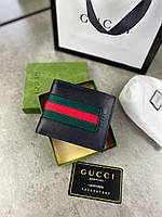 Бумажник Gucci логотип | Мужской маленький вместительный кошелек от Гуччи