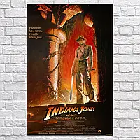 Плакат "Індіана Джонс і Храм Долі, Indiana Jones: Temple of Doom (1984)", 60×39см