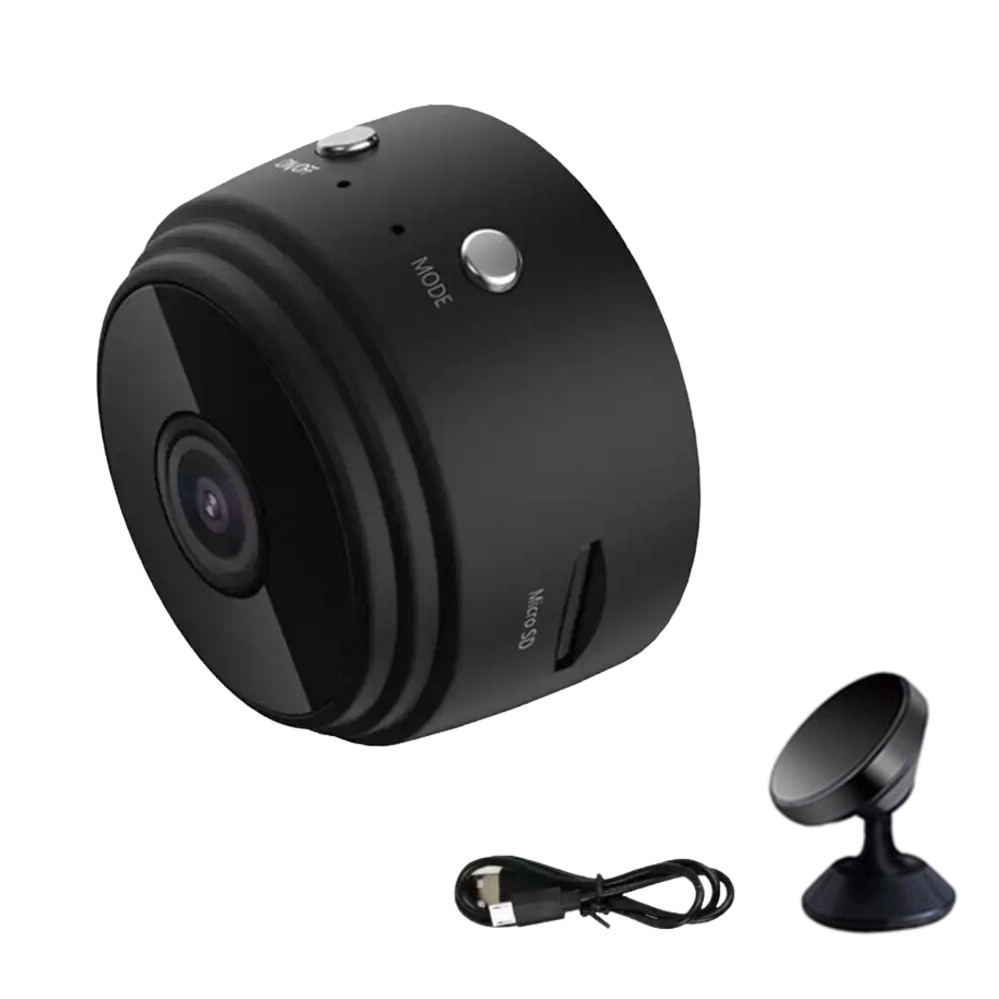 Бездротова IP міні камера відеоспостереження A9 з Wi Fi та підставкою портативна, фото 1