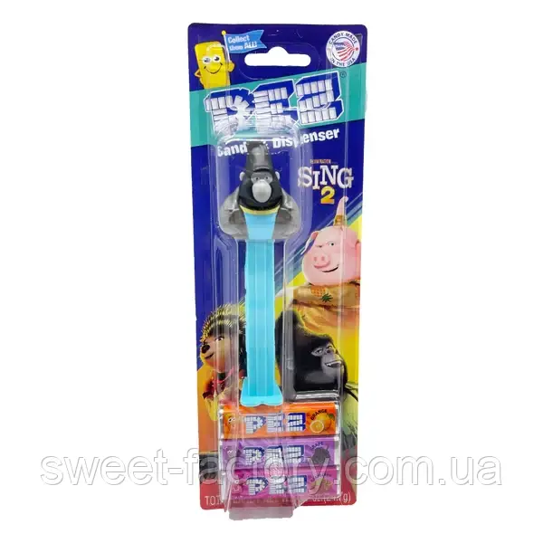 Pez Candy & Dispenser Sing 2 Johnny 3s 24g