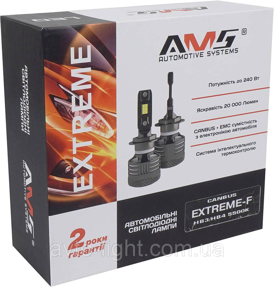 LED-лампи AMS EXTREME-F HB3/HB4 9005/9006 5500K CANBUS (2шт)