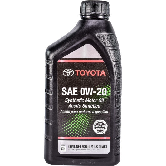 Toyota motor oil 0w20 1L 00279-0WQTE-6S API SN Масло моторне