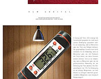 Цифровой термометр для мяса, кухонный