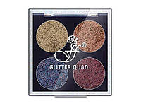 Тіні для повік 5г (глітер) GLITTER QUAD 01 ТМFFLEUR