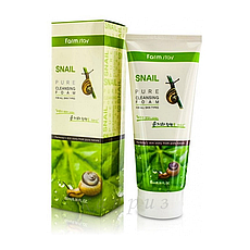 Пінка для вмивання FarmStay Snail Pure Cleansing Foam з муцином равлика 180 мл