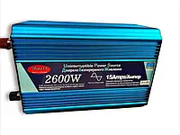 Wimpex WX-2600, Инвертор 2600W, 12V-220V, чистая синусоида, встроенная зарядка аккумулятора