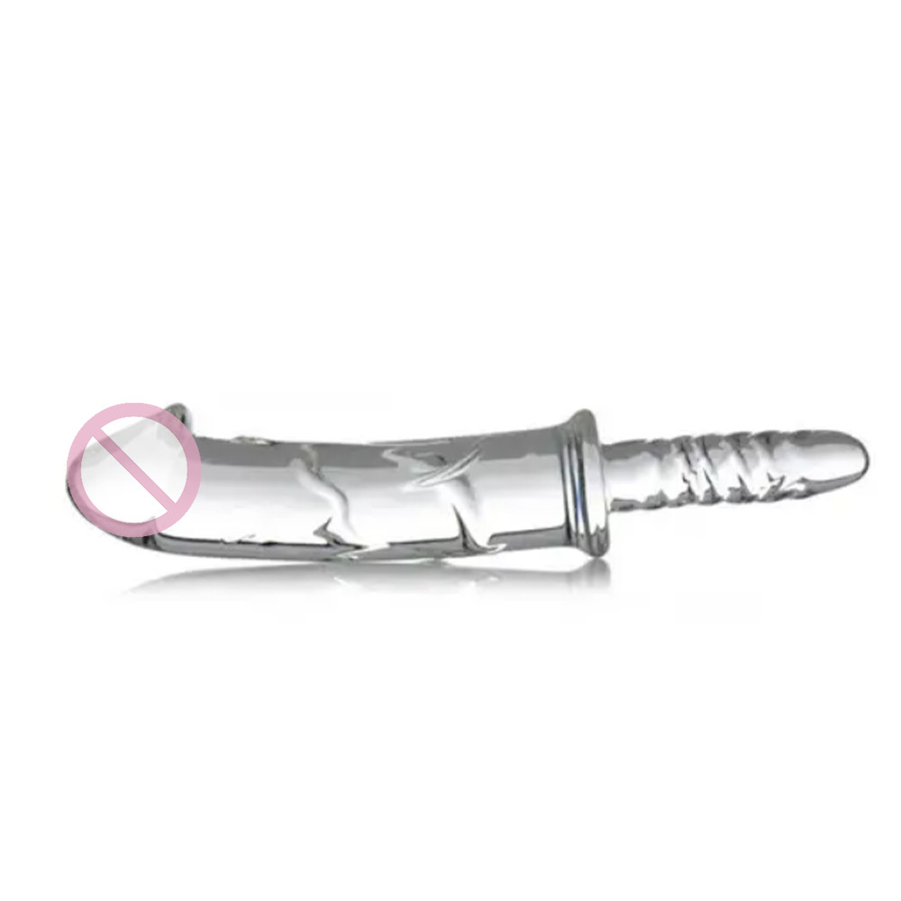 Фалоїмітатор скляний Battle Rammer Phallic Glass Thruster прозорий
