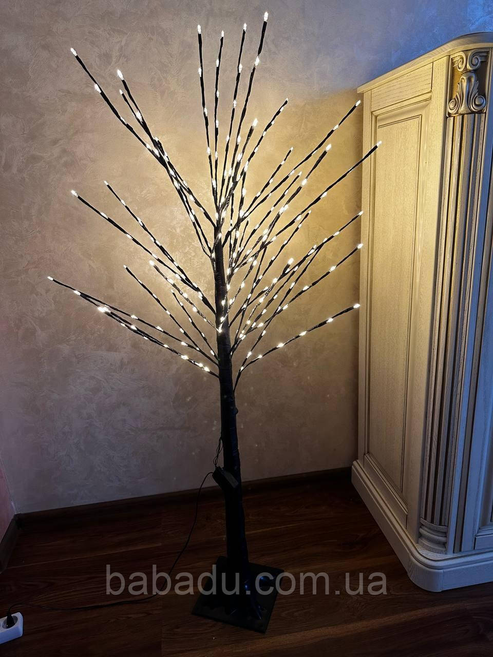 Светящееся дерево 225 led 1.5 м, Гірлянда дерево, Новогодние гирлянды для украшения дома, декорация дерево - фото 5 - id-p1947620984