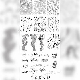 Пластина для стемпінгу Dark 13 металева