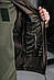 Тактична демісезонна куртка SoftShell водонепроникна в кольорі олива для ЗСУ/НГУ, фото 10