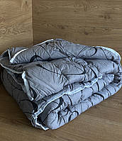 Тепла зимова ковдра на овчині в тканині 100% бавовна 145*210