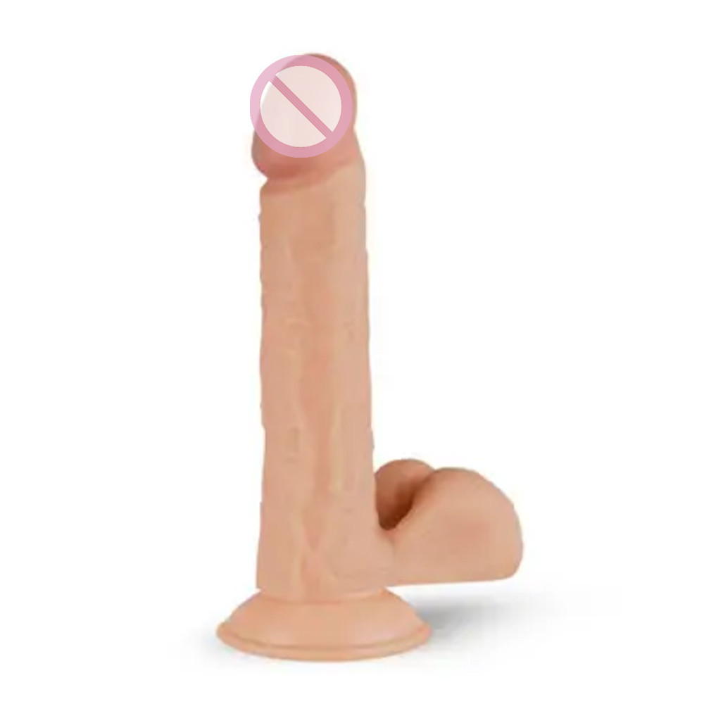 Фалоїмітатор реалістичний із мошокою Felix Realistic Dildo 22 см
