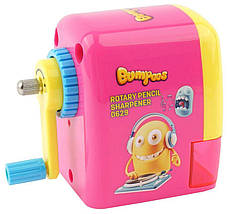 Стругачка механічна Deli E0629 мікс Bumpees прямокутна з регулюванням кута заточування, фото 3