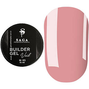 Гель для нарощування SAGA Builder Gel Veil №5 Nude 15 мл