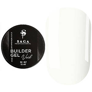 Гель для нарощування SAGA Builder Gel Veil №7 Milk 15 мл