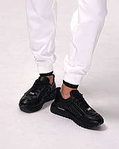 Кросівки Evromoda 97108 38 чорний шкіра 36, фото 2