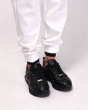 Кросівки Evromoda 97108 38 чорний шкіра 36, фото 5