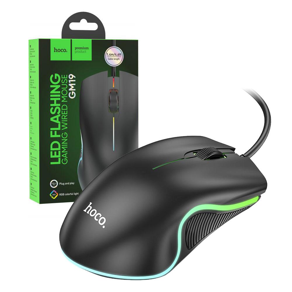 Дротова миша Hoco GM19 Enjoy з підсвіткою, фото 1