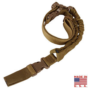 Ремінь стрілецький одноточковий Condor COBRA One Point Bungee Sling US1001 Coyote Brown