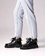 Черевики лакові Evromoda 101218 38 чорні 36, фото 3