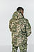 Зимова Куртка Піксель чоловіча тактична зимова (на блискавці з капюшоном), фото 5