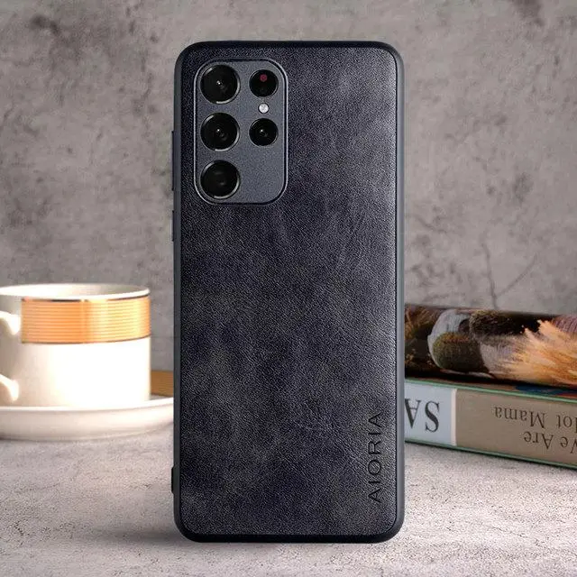 Шкіряний чохол AIORIA Vintage для Samsung Galaxy S22 Ultra