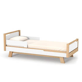 Ліжко підліткове "Верес" 1900×800 Манхеттен, біло-буковий