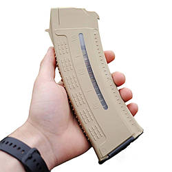 Магазин 5.45 для ак 74 30 набоїв, полімерний пластиковий магазин для зброї з вікном Койот