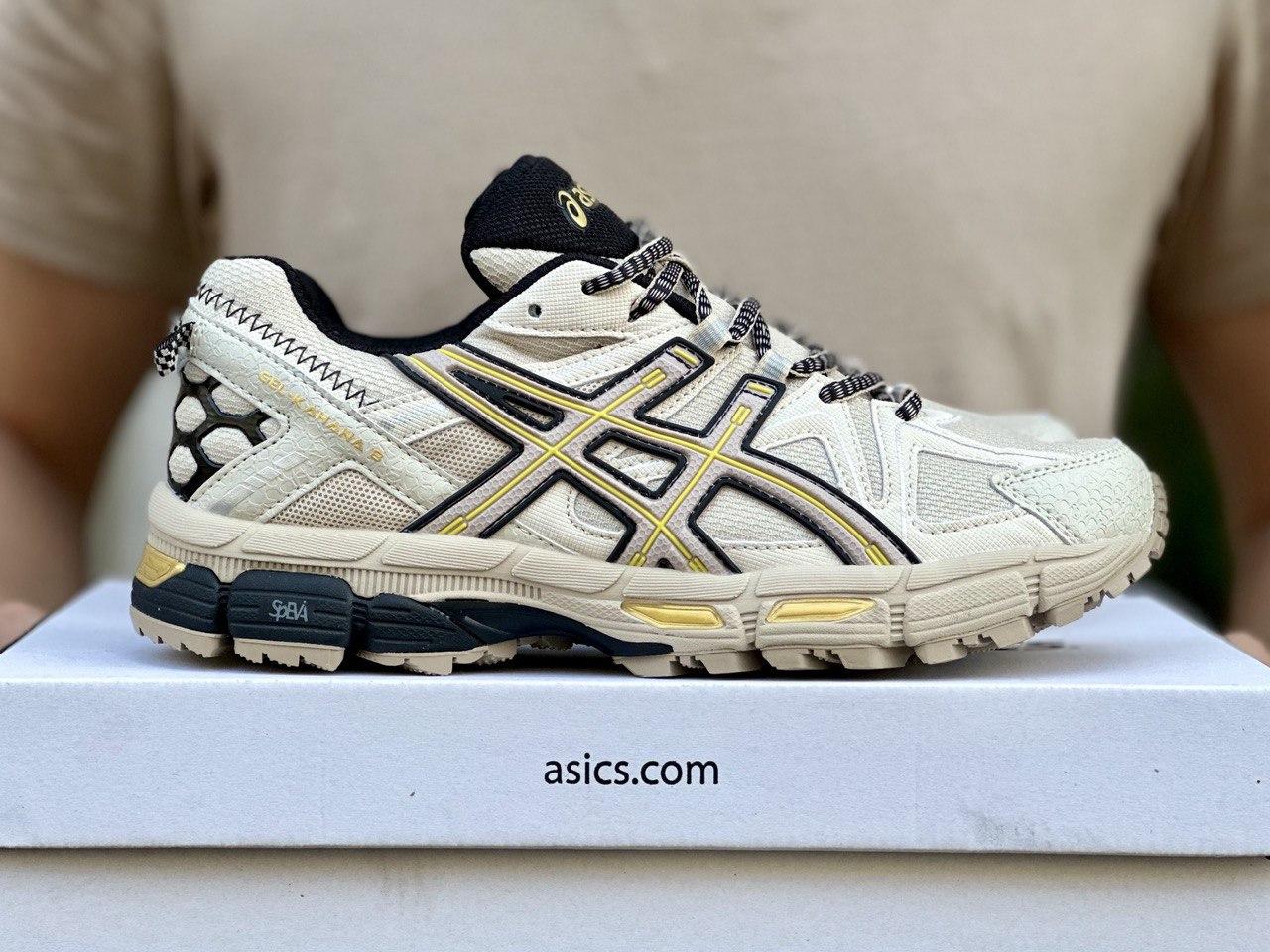 Чоловічі кросівки Asics Gel-Kahana Beige Gold Black (Бежеві) Асикс повсякденні текстиль демісезон Індонезія