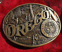 Пряжка для ременя з твердої латуні Oregon Vintage ADM First Edition Award Design