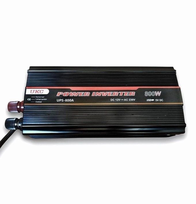 Інвертор із зарядкою перетворювач UKC UPS 800 W 8443