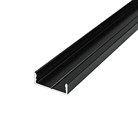 Профиль алюминиевый BIOM ЛП7 черный 6.5х15, (палка 2м), цена за 1п.м