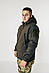Зимова Куртка оливкова чоловіча тактична зимова (на блискавці з капюшоном), фото 5