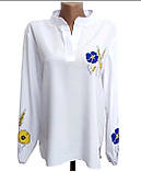 Блузка з українським патріотичним принтом розмір XL, фото 2