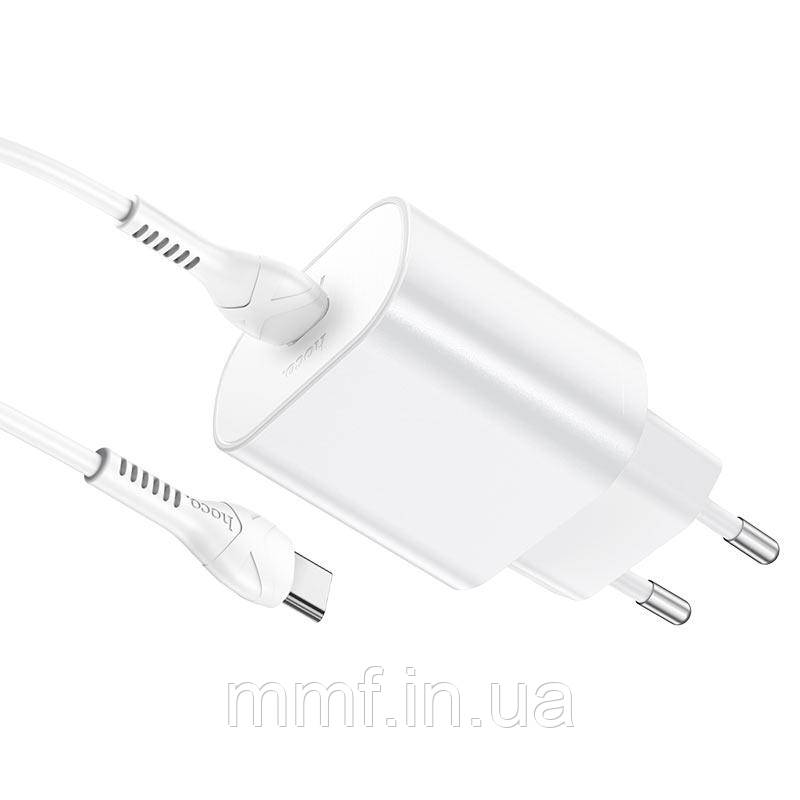 МЗП  HOCO N22 Jetta PD25W charger set(Type-C to Type-C)(EU) / white