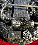 Колекційна вінтажна пряжка бляха на ремінь Rodeo Siskiyou USA, фото 5