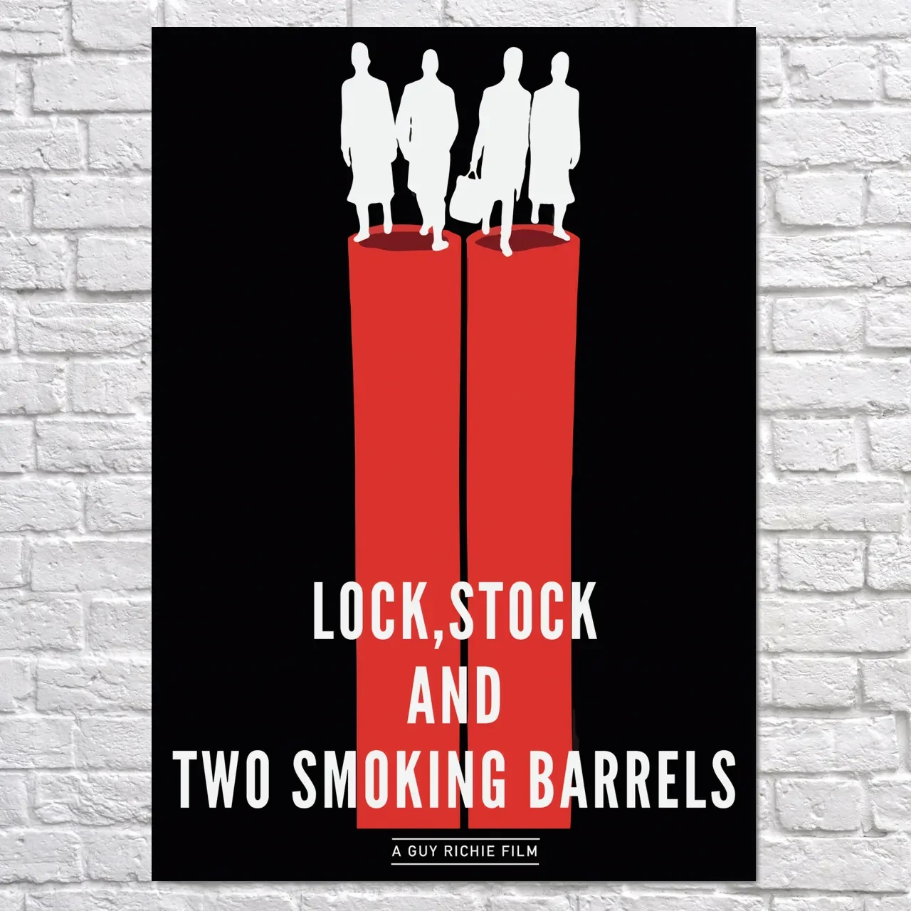Плакат "Карти, гроші та два стволи, що димлять, Lock,stock and two smoking barrels (1998)", 60×43см