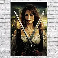Плакат "Анжелика, Пенелопа Круз, Pirates of the Caribbean: On Stranger Tides (2011)", 60×40см