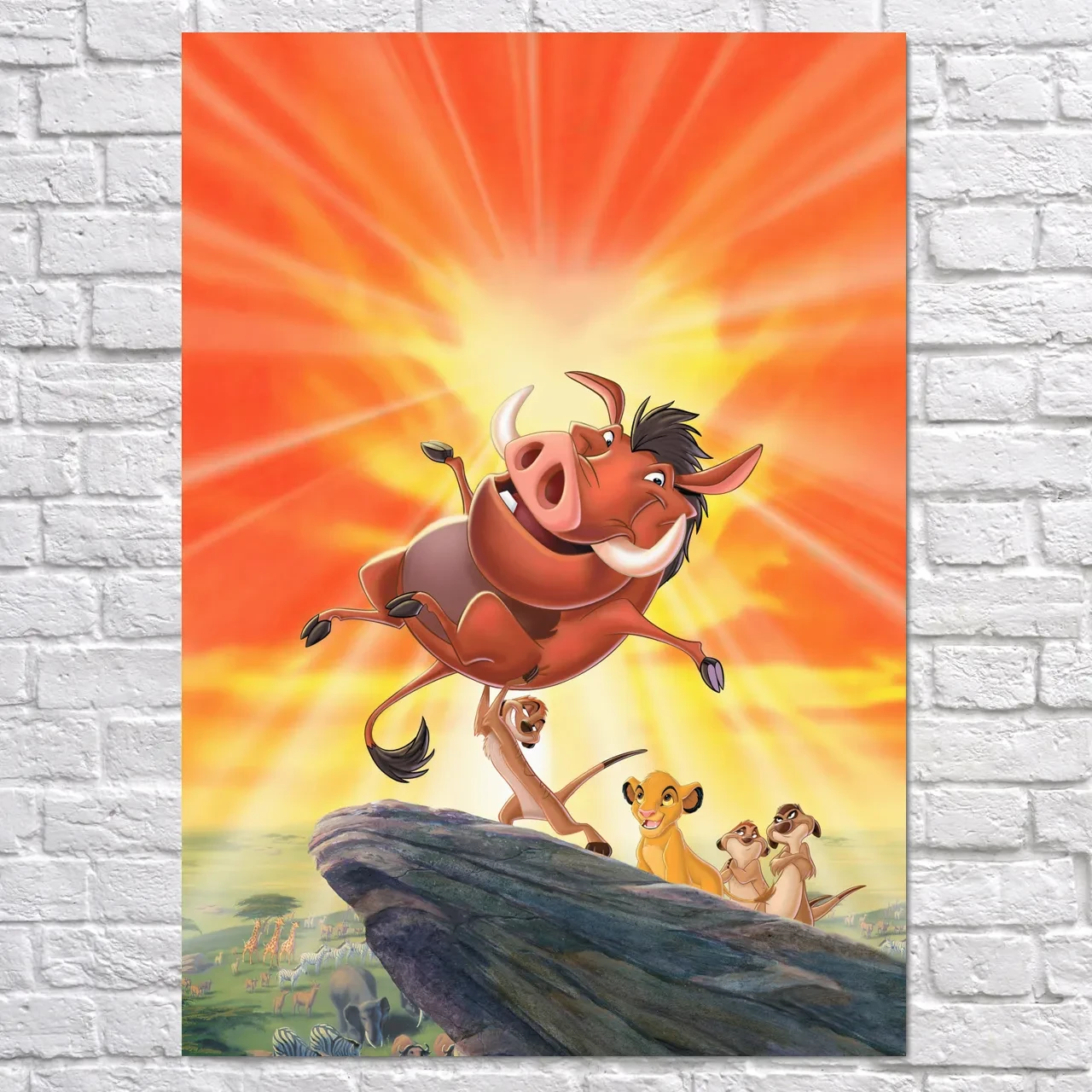 Плакат "Король Лев, Пумба, Lion King", 60×43см