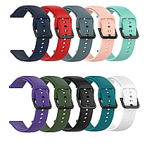 Ремінець S для Samsung 20 мм силіконовий Чорний, фото 4