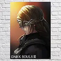 Плакат "Тёмные души 3, Dark Souls 3, Fire Keeper", 60×43см