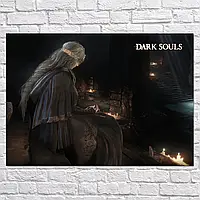 Плакат "Тёмные души, Dark Souls, Fire Keeper", 43×60см